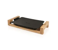KOENIG B02330 Raclette Grill 4 Person(en) 1600 W Bambus, Schwarz