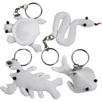 Creativ Company Schlüsselband 4-8 cm, 4 Stück, Weiss - Material: Polyester - Detailfarbe: Weiss - Textil-Art: Schlüsselband