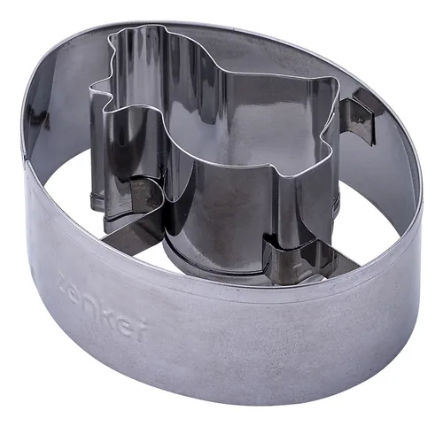 Zenker Guetzli-Ausstecher Linzer Osterei - Materialtyp: Metall - Material: Stahl - Verpackungseinheit: 1 Stück - Detailfarbe: Silber - Produkttyp: Guetzli-Ausstecher