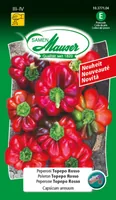 Samen Mauser Samen Peperoni Topepo Rosso - Aussaatzeit: April - März - Sonneneinstrahlung: Sonnig - Saattyp: Saatgut - Gemüsegruppen: Fruchtgemüse - Erntezeit: August - Oktober - September - Bio Zertifizierung: Ohne Bio-Zertifizierung