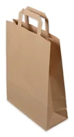 ELCO Geschenktüte mit Flachhenkel 26 x 10 x 33 cm 50 Stück, Braun - Material: Papier - Verpackungseinheit: 50 Stück - Motiv: Ohne Motiv - Detailfarbe: Braun - Verpackungsart: Geschenktüte