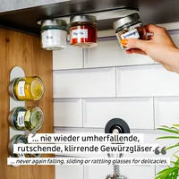 Silwy Feinkost-Magnetgläser-Set, 0.125 l, Transparent/Weiss - Produkttyp: Outdoor-Vorratsdose - Materialtyp: Glas - Material: Metall - Detailfarbe: Transparent - Weiss - Set: Ja - Verpackungseinheit: 1 Stück