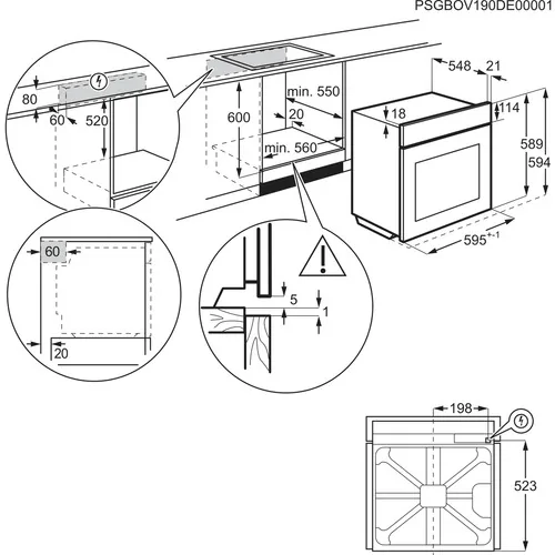 AEG Series 5000 OU5AB20SM 72 l 2790 W Edelstahl