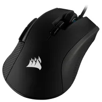 Corsair Gaming-Maus Ironclaw RGB iCUE - Maus Features: Umschaltbare DPI-Auflösung - Beleuchtung - Programmierbare Tasten - Scrollrad - Integrierter Speicher - Bedienungsseite: Rechtshänder - Detailfarbe: Schwarz - Gewicht: 105 g - Verbindungsart: Verkabel