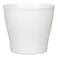 scheurich Blumentopf 21 cm, Weiss - Detailfarbe: Weiss - Aufhängevorrichtung: Nein - Detailmaterial: Kunststoff - Grundmaterial: Kunststoff