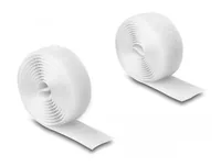 Delock Klettband 1 m x 20 mm mit Haft- und Flauschband Weiss - Breite: 20 mm - Länge: 1 m - Produkttyp: Klettband - Ausstattung Kabelmanagement: Zuschneidbar - Wiederverwendbar - Verpackungseinheit: 1 Stück - Material: Nylon - Polyester