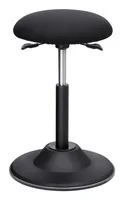 Songmics Hocher mit rutschfestem Bodenpolster Schwarz - Material: Plastik - Polyester - Stahl - Belastbarkeit: 120 kg - Sitzhöhe: 70 cm