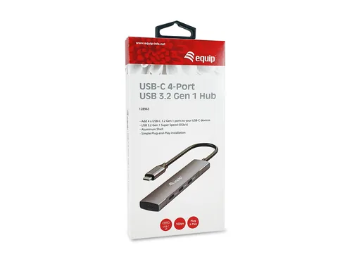 Equip 4-Port USB-C3.2-Hub->4xUSB-C 3.2 5Gbps