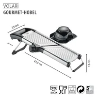 GEFU 89541 slicer Manual Black, Stainless steel Plastic, Stainless steel