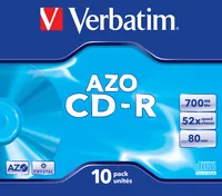 Verbatim CD-R AZO Crystal 700 MB 52x 10 pc(s)