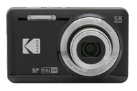 Kodak Fotokamera PixPro FZ55 – Schwarz - Bildsensortyp: CMOS - Bildsensor Auflösung: 16 Megapixel - Widerstandsfähigkeit: Keine Angabe - Speicherkartentyp: SD - SDHC UHS-II - SDXC UHS-II - Bauform Kamera: Kompakt - GPS: Nein