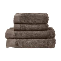 Zone Denmark Handtuch Classic 4 Stck. Taupe 100% Baumwolle/600 g - Nachhaltigkeit: Nicht angegeben - Waschbar bei: 60 °C - Produkttyp: Frottierwäsche Set - Detailfarbe: Taupe - Breite: 50 cm - 70 cm - Länge: 100 cm - 140 cm