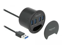DELOCK 4 Port Tisch-Hub mit 4x SuperSpeed USB Typ-A Port