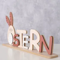 Boltze Aufsteller Ostern Benji - Verpackungseinheit: 1 Stück - Detailfarbe: Braun - Produkttyp: Aufsteller - Detailmaterial: Mitteldichte Holzfaserplatte (MDF) - Grundmaterial: Holz