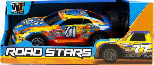 TEC-TOY Auto Champion GT9 mit Licht, Gelb/Blau, 1:22 - Detailfarbe: Blau - Gelb - Altersempfehlung ab: 3 Jahren - Benötigt zur Fertigstellung: Batterien für Fahrzeug - Batterien für Sender - Kapazität Wattstunden: 0 Wh - Modelltyp: Auto
