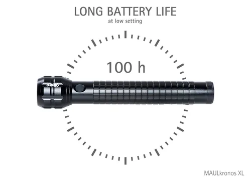 MAUL LED Taschenlampe Kronos XL 28,7cm 10W, bis zu 295m