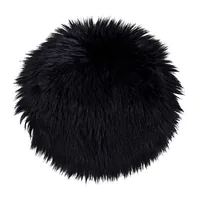House Nordic Pelzimitat 35 x 35 cm, Schwarz - Eigenschaften: Keine Eigenschaft - Zertifikate: Keine Zertifizierung - Breite: 35 cm - Höhe: 35 cm - Detailfarbe: Schwarz - Produkttyp: Pelzimitat