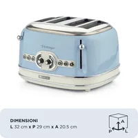 Ariete 0156/05 6 4 Scheibe(n) 1600 W Hellblau