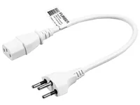 Furber. F01163 power cable White 0.2 m C13 coupler T12