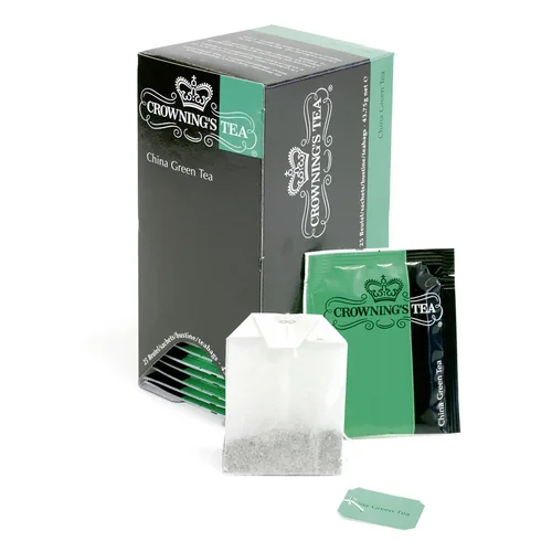 Crowning’s Tea Teebeutel China Green 25 Stück - Teesorte/Infusion: Grüntee - Zertifikate: Keine Zertifizierung - Packungsgrösse: 25 Stück - Fairtrade: Nein - Bio: Nein - Teeform: Teebeutel