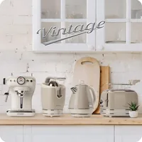 Ariete Vintage Milchaufschäumer, beige