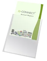 Q-CONNECT U-Sealed Card Holder Transparent A6