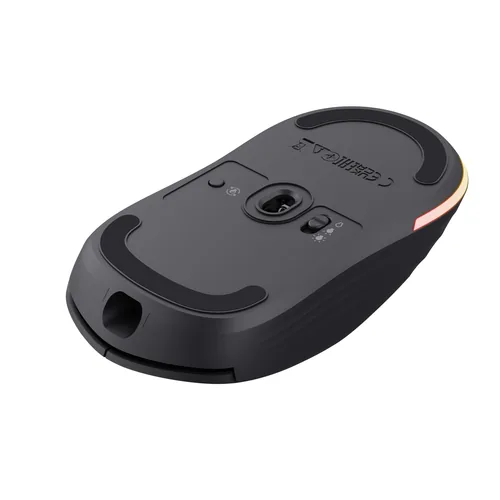 Trust Gaming-Maus GXT 926 Redex II - Maus Features: Seitliche Zusatztasten - Beleuchtung - Programmierbare Tasten - Bedienungsseite: Rechtshänder - Detailfarbe: Schwarz - Gewicht: 99 g - Verbindungsart: Kabellos - Schnittstelle: USB-C