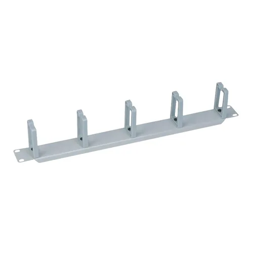 Logilink Kabelführungspanel 19 1HE, 5 Plastikringe, grau