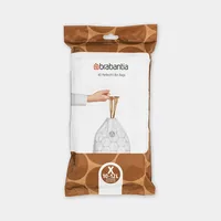 Brabantia Kehrichtsack PerfectFit X 10-12 l, 40 Stück - Parfümiert: Nein - Eigenschaften: Keine Eigenschaft - Verpackungseinheit: 40 Stück - Volumen: 12 l - Trageriemen: Ja - Material: Kunststoff