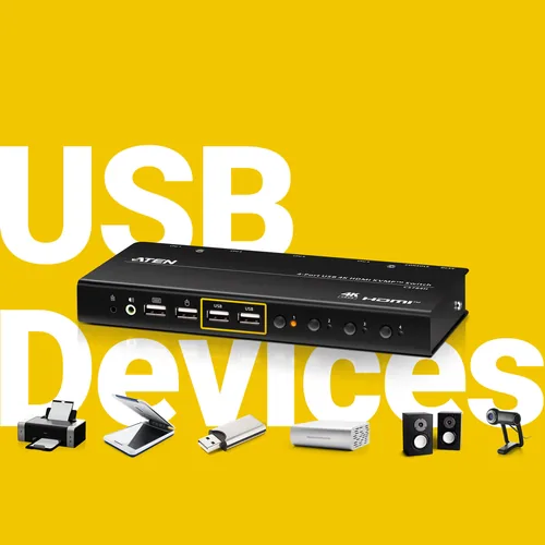 ATEN CS784H 4-Port USB HDMI KVM Switch