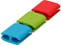 Max Hauri Kabel-Clip Hold, 6 Stück, Grün, Rot, Blau - Ausstattung Kabelmanagement: Selbstklebend - Produkttyp: Kabel-Clip - Verpackungseinheit: 6 Stück - Material: Kunststoff - Detailfarbe: Rot - Blau - Grün