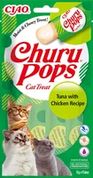 CIAO Churu Katzen-Snack Pops Thunfisch & Huhn, 4 x 15 g - Snackart: Leckerli - Tierbedürfnis: Kein besonderes Bedürfnis - Geschmacksrichtung: Fisch - Geflügel - Zertifikate: Keine Zertifizierung - Fleischsorte: Thunfisch - Huhn - Packungsgrösse: 60 g