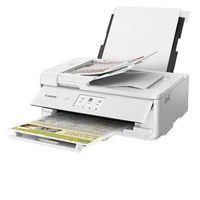 Canon Multifunktionsdrucker PIXMA TS9551Ca - Druckertyp: Farbig - Total Fassungsvermögen Papierzuführungen: 200 Seiten - Mobildruck: Ja - Anzahl Papierzuführungen (maximal): 2 - Druckgeschwindigkeit (farbig): 10 ppm - Druckgeschwindigkeit (schwarz-weiss):