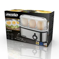 Mesko Home MS 4485 egg cooker 3 egg(s) 210 W Black, Silver, Transparent