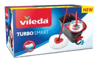 Vileda Turbo Smart mop Microfibre Black, Red