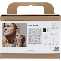 Creativ Company Schmuck Bastelset Rosen, Schwarz/Weiss - Altersempfehlung ab: Ohne Altersfreigabe