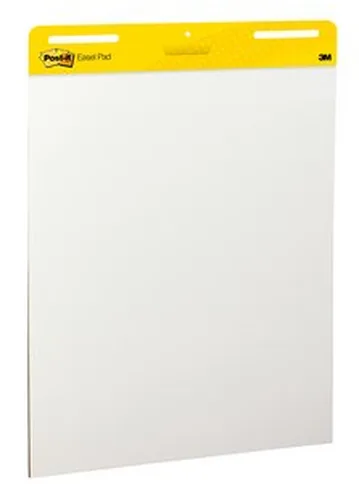 Post-it 3M Super Sticky Recycling Flipchart 63.5 cm x 87.31 cm - Aufhängevorrichtung: Ja - Breite: 63.5 cm - Detailfarbe: Weiss - Höhe: 87.31 cm - Magnetisch: Nein