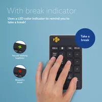 R-GO NUMPAD BREAK ERGONOMIC NUMERIC WIRELESS KEYPAD BLACK