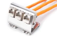 DIN-RAIL ADAPTER FOR3X KEYST.M 3X KEYSTONE MODUL