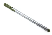 Staedtler Fineliner Triplus 334 0.3 mm, Olivgrün - Strichstärke: 0.3 mm - Set: Nein - Verpackungseinheit: 1 Stück - Eigenschaft-Stift: Auswaschbar aus Kleidung - Anwender: Schule - Kreativbedarf - Büro - Erwachsene - Kinder - Fasermaler & Fineliner Art: F