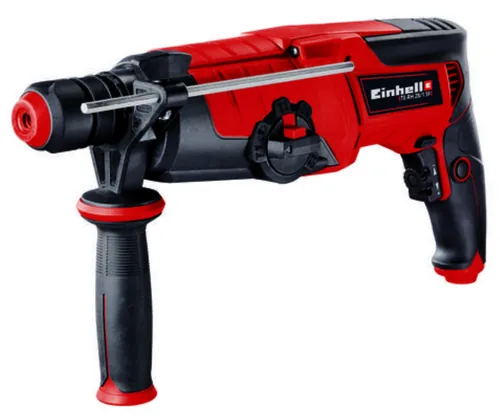 Einhell Bohrhammer TE-RH 28/1 5F - Produktkategorie: Bohrhammer - Werkzeugaufnahme: SDS-plus - Meisselfunktion: Ja - Akkusystem: Netzbetrieb (kein Akku) - Schlagstärke (J): 3 J. - Max. Bohrdurchmesser Beton: 28 mm