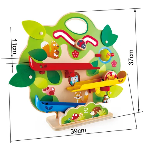 Hape Kugelbahn Eichhörnchen-Nussbahn - Altersempfehlung ab: 18 Monaten - Material: Holz - Eigenschaften: Keine Eigenschaft - Zertifikate: Fairtrade Max Havelaar