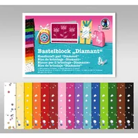 URSUS Designpapier Diamant 300 g/m² 23 x 33 cm - Papierformat: 22 x 33 cm - Selbstklebend: Nein - Papierfarbe: Farbig sortiert - Papiertyp: Motivpapier - Mediengewicht: 300 g/m² - Verpackungseinheit: 15 Stück