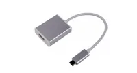 LMP Konverter USB-C - HDMI Silber - Kabeltyp: Konverter - Videoanschluss Seite A: USB Type-C - Videoanschluss Seite B: HDMI
