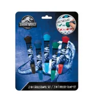 Undercover Stempelset 2-in-1 Jurassic World 5-teilig - Motiv: Dinosaurier - Detailfarbe: Rot - Grün - Dunkelblau - Schwarz