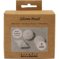 Creativ Company Silikon Form Muscheln 3 Stück - Volumen: 0 ml - Detailfarbe: Mehrfarbig - Vegane Kosmetik: Nein - Kosmetik Typ: Giessform