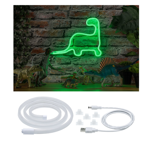 Paulmann LED-Stripe Neon Colorflex Grün, 1 m - Lampensockel: LED fest verbaut - Aussenanwendung: Nein - Inklusive Netzteil: Nein - Dimmbar: nicht dimmbar - Set: Ja - Länge: 1 m
