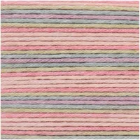 Rico Design Wolle Baby Cotton Soft Print 50 g, Petrol; Rosa - Packungsgrösse: 1 Stück - Länge: 125 m - Material: Polyacryl - Baumwolle - Detailfarbe: Rosa - Petrol - Waschbar bei: 30 °C - Nadelstärke: 3.5 mm - 4 mm