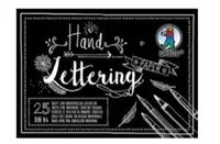 URSUS Zeichenblock Handlettering  A6, 210 g/m², 25 Blatt, Schwarz - Papierformat: A6 - Produkttyp: Zeichenblock - Anwender: Künstler