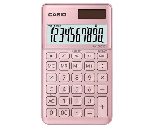 CASIO Taschenrechner BIC SL-1000SC-PK 10-stellig pink